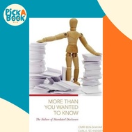 [100% Original Books] - More Than You Wanted to Know : The Failure of Man by Omri Ben-Shahar (US edi