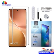 Vivo V60 5G | V50 5G | V40 Pro 5G | V30 Pro | V29 | Y78 5G V27 Pro UV Light Liquid Glue Tempered Gla