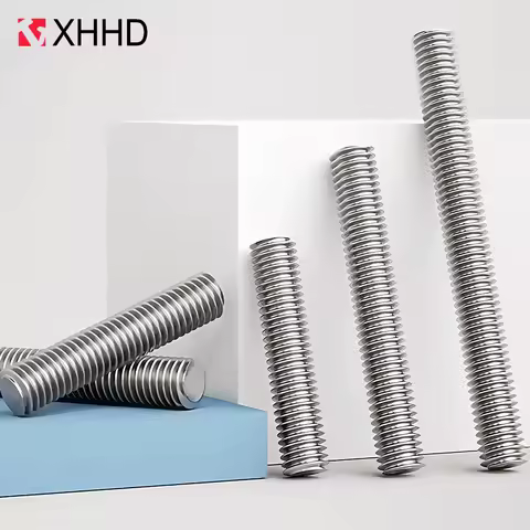 Full Threaded Rod Bolt M3 M4 M5 M6 M8 M10 M12 M14 M16 304 Stainless Steel Fully Metric Headless Bolt