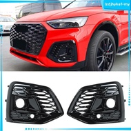[LzdjhykecbMY] Pair of Honeycomb Fog Lamp Grilles 80G807680Q Quick Installation 80A807680A Spare Par