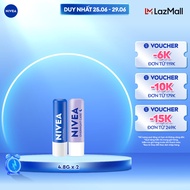 Son dưỡng ẩm chuyên sâu Nivea Original Care (4.8g) - 85061 + Son dưỡng môi ban đêm NIVEA Lavender (4