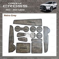 Toyota Corolla Cross 2022 - 2025 Interior Slot Mat Anti Slip Mat Car Toyota Cross Accessories Hybrid