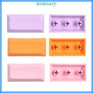 KOK PBT DSA Keycaps Upgraded 2U Height for Gaming Mechanical Keyboard 10PCS 2U Blanks Keycaps Multi 