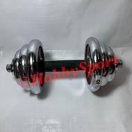 Dumbell Set Chrome 10 Kg Ninja Barbell Iron Dumbbell Fitness Barbell Original