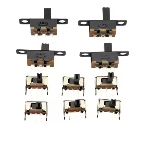 Micro Mini Slide Switch SPDT 1P2T Toggle Switch 2 Position 3 Pin On-Off DIP Panel Mount for Arduino 