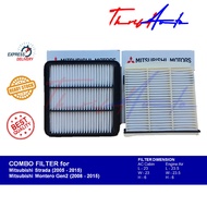 COMBO Filters (Aircon &amp; Engine) for Mitsubishi Montero Gen2 (2008 - 2015) and Strada (2005 - 2015)