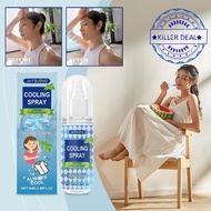 Cool Spray Summer Portable Outdoor Body Clothing Cooling Soothing Cool Spray Non-sticky Spray R0u4
