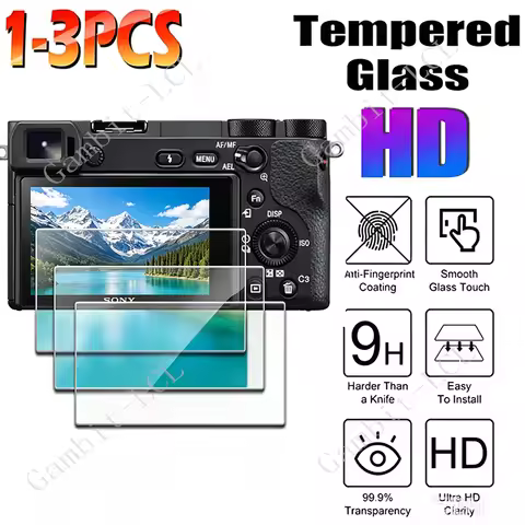 1/3PCS 9H HD Tempered Glass For Sony Alpha A6600 A6000 A6100 A6300 A6400 A5000 NEX-7/6/5/5N/5T/5R/3 