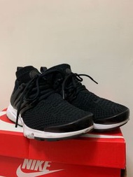 正品 二手 Nike Air Presto Flyknit Ultra 黑白 襪套 編織 慢跑 魚骨鞋 US6 23cm