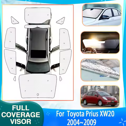 Car Full Sun Visors Covers For Toyota Prius 20 XW20 2004~2009 2005 Car Anti-UV Sunscreen Window Suns