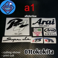 Arai ram 4cutting sticker arai seat sticker cutting And printing For Helmet