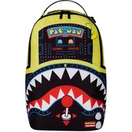 美國 SPRAYGROUND x PAC-MAN 食鬼 黑黃色牛津布 背囊