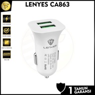 HP LENYES CA863 2.4A SAVER CAR Charger 2port USB cellphone adapter CAR cellphone Charger original