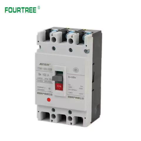 3P 80A 100A MCCB Moulded Case Circuit Breaker Short Circuit Overload Protection AC Air Switch CDM1-1