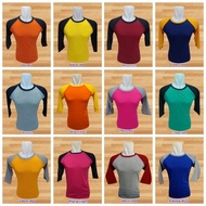 T-shirt t-shirt Cheap Sale Clothes Distro 005 REGLAN RAGLAN SLEEVE 3/4 7/8 screen printing embroider