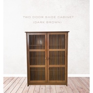 2 Door Bamboo Shoe Cabinet/Show Rack/Shoe Cabinet Rack/Shoe Storage/Shoe Organisition