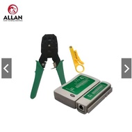 Crimping Tool and Network Lan Cable Tester / Lan Tester with battery