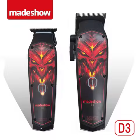 Madeshow D3 Hair Cutter Professional Oil Head Hair Clipper Titanium Plated Ceramic Blade 7000rpm Hai