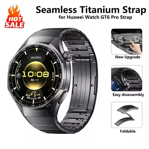 Titanium Bands for Huawei Watch GT6 Pro Strap Band No Gaps Bracelet Correa for Huawei Watch GT6 Pro