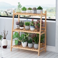 B2U Natural Bamboo 3 & 4 Tier Simple Shelf Bathroom Shelves Bookshelf Bookcase Storage Plant Stand R