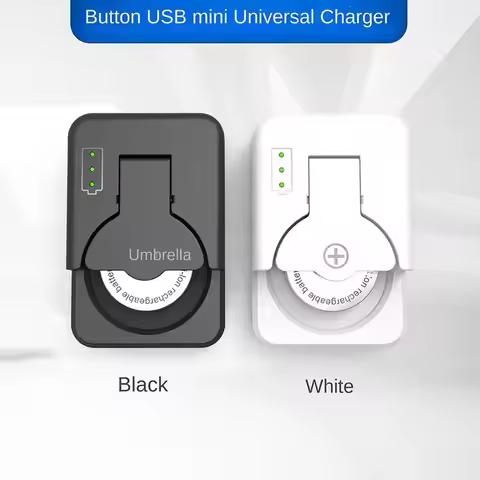 Universal Rechargeable Button Battery Charger With LED Indicator For LIR1025 LIR1220 LIR1254 LIR1620