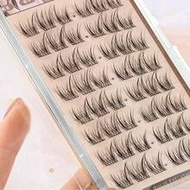 48 Clusters Of 0.07mm C 9-11mm Silky Slim Handmade Faux Mink Eyelashes Exude Charm In The Blink Of A