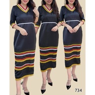 BIDAYUH DRESS MIDI WITH LACE