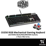 Cooler Master CK350 CK-350 RGB Mechanical Gaming Keybord (OUTEMU BLUE/RED/BROWN Switch)