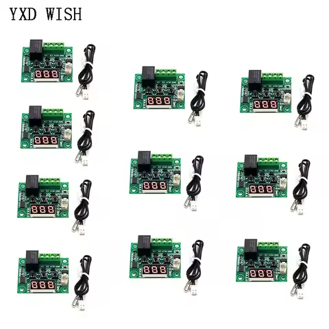10pcs W1209 Thermostat Temperature Controller Incubation Thermostat Temperature Control Switch XH-W1