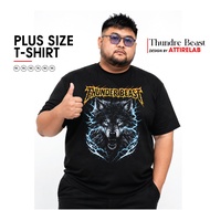 Plus Size Tshirt Thunder Beast Design Tshirt Cotton Plus Size or Big Size Ready Stock XS until 9XL