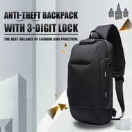 ✻✷❅ cri237 Anti-theft Backpack With 3-Digit Lock Shoulder Bag Waterproof for Mobile Phone Travel