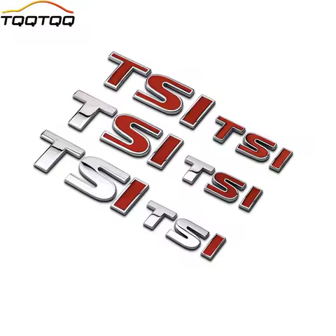 3D Metal TSI Car Side Fender Rear Trunk Emblem Badge Sticker Decals for Volkswagen Sagitar Golf Mago