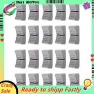 20Pcs 24mmx11mmx10mm Console Mixer Slider Fader Knobs Replacement for Potentiometer Gray Knob Black 