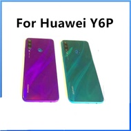 New back cover For Huawei Y6P Battery Housing With LOGO and Power Volume Buttons Frame lens Housing Case Replacement