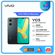 Vivo Y03 Smartphone 4GB + 4GB EXTENDED RAM + 128GB ROM | Original VIVO MY l 1 Years VIVO Warranty