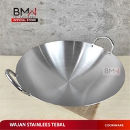 Premium BMW Thick Frying Pan / Stainless Steel Wok Frying Pan Food Grade Non-Stick Frying Pan