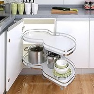 Kitchen Cabinet Blind Corner Pull-Out, Pull Out Cabinet Organiser 2 Tier Kitchen Cabinet Cupboard, C
