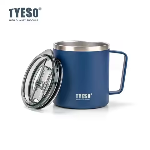Tyeso Stainless Steel Vacuum-insulated Cold Insulated Coffee Cup with Handle High Aesthetic Value fo