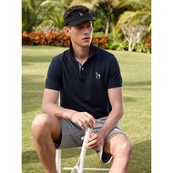 Breathable Cotton T-shirt - Hazzys Men's Summer Short Sleeve Polo Style