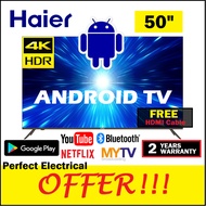 Haier 50 inch ANDROID TV 4K UHD HDR Smart Bluetooth LED LE50K6600UG Sharp Image Built in Wifi support MYTV