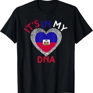 Ia ada dalam darah saya. Baju t-shirt bendera Haiti. Ia melambangkan kebanggaan dalam kehidupan Hait