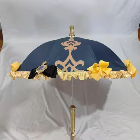 Navia Umbrella Cosplay Props Costume Anime figures Accessory Staff Model Gear Genshin Impact Hallowe