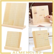 [Almencla2] Wooden Pegboard Display Stand, Retail Shelf, Key Chain Pegboard, Jewelry Display Stand O