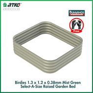 Bunnings Birdies #0135172 1.3 x 1.2 x 0.38m Katil Taman Tertinggi Saiz Hijau Mist Green