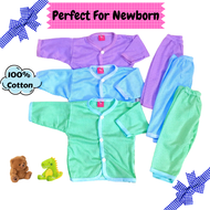 Baby Newborn Eyelet Pyjamas Baju Baby Lubang-lubang Harian Baby
