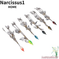 NARCISSUS 6PCS Alabama Umbrella Rigs, Stainless Steel Wtih 8 Blades Umbrella Fishing Rig, Simulated 
