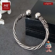 MT Children's Bracelet Real Silver Spiral Stem Bali Style Wrist 13 Cm Bangle (scbg006) Jewelry