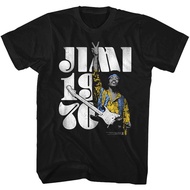 Jimi HENDRIX Peace Jimi Kaus Band 1970สีเหลือง Tshirt เสื้อยืด Merchandise ทางการ