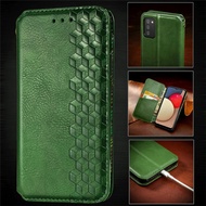 เคสโทรศัพท์กระเป๋าแบบพับได้ช่องเสียบบัตรเป็นหนังหรูสำหรับ Samsung Galaxy A05 A24 A34 M14 A14 A54 4G