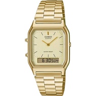 [CASIO] CASIO Ana-Digi Quartz Wristwatch Vintage Series AQ-230GA-9DMQ Unisex Dual Time Gold Overseas